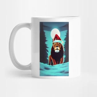 Santa Paws Is Coming To Town Santa lion Mug